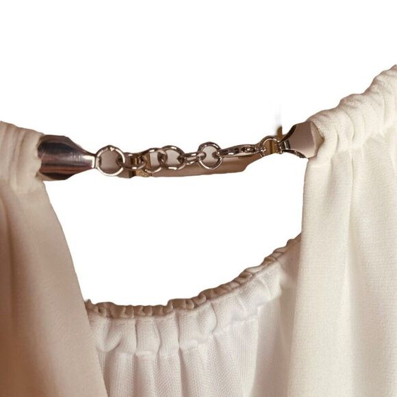 White House Black Market | Halter Chain Blouson Drop Waist Dress Size S | NWT - Picture 12 of 12